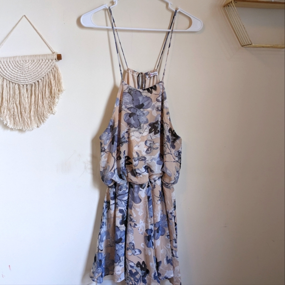 Dainty Hooligan neutral floral boho romper